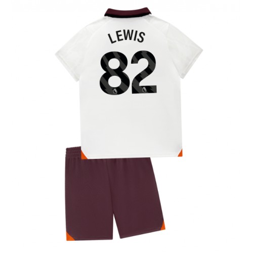 Manchester City Rico Lewis #82 Gostujuci Dres za djecu 2023-24 Kratak Rukav (+ Kratke hlače)